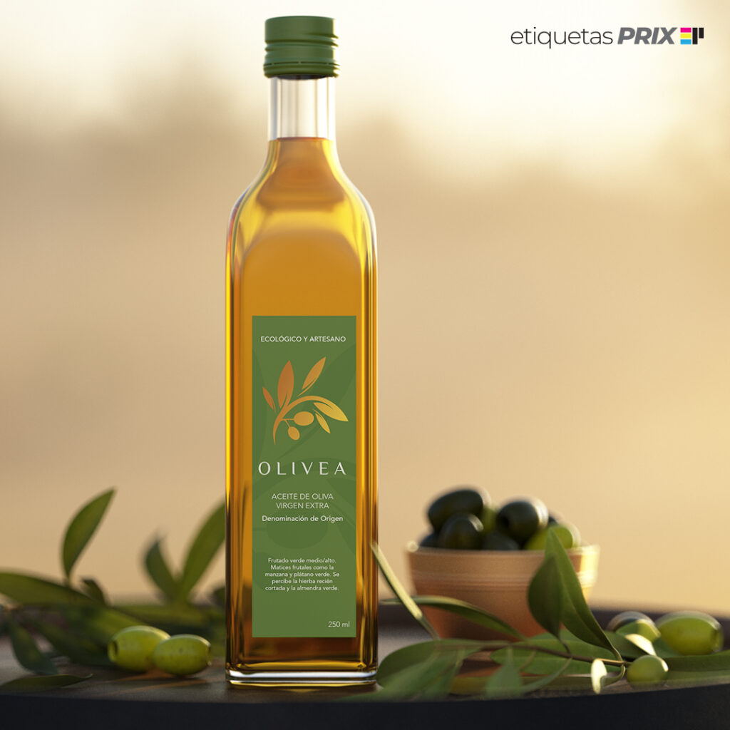 etiqueta de aceite de oliva