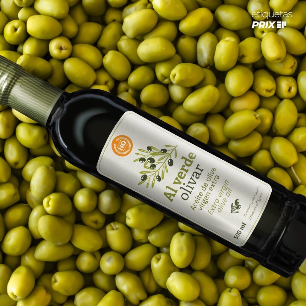 etiqueta para aceite de oliva