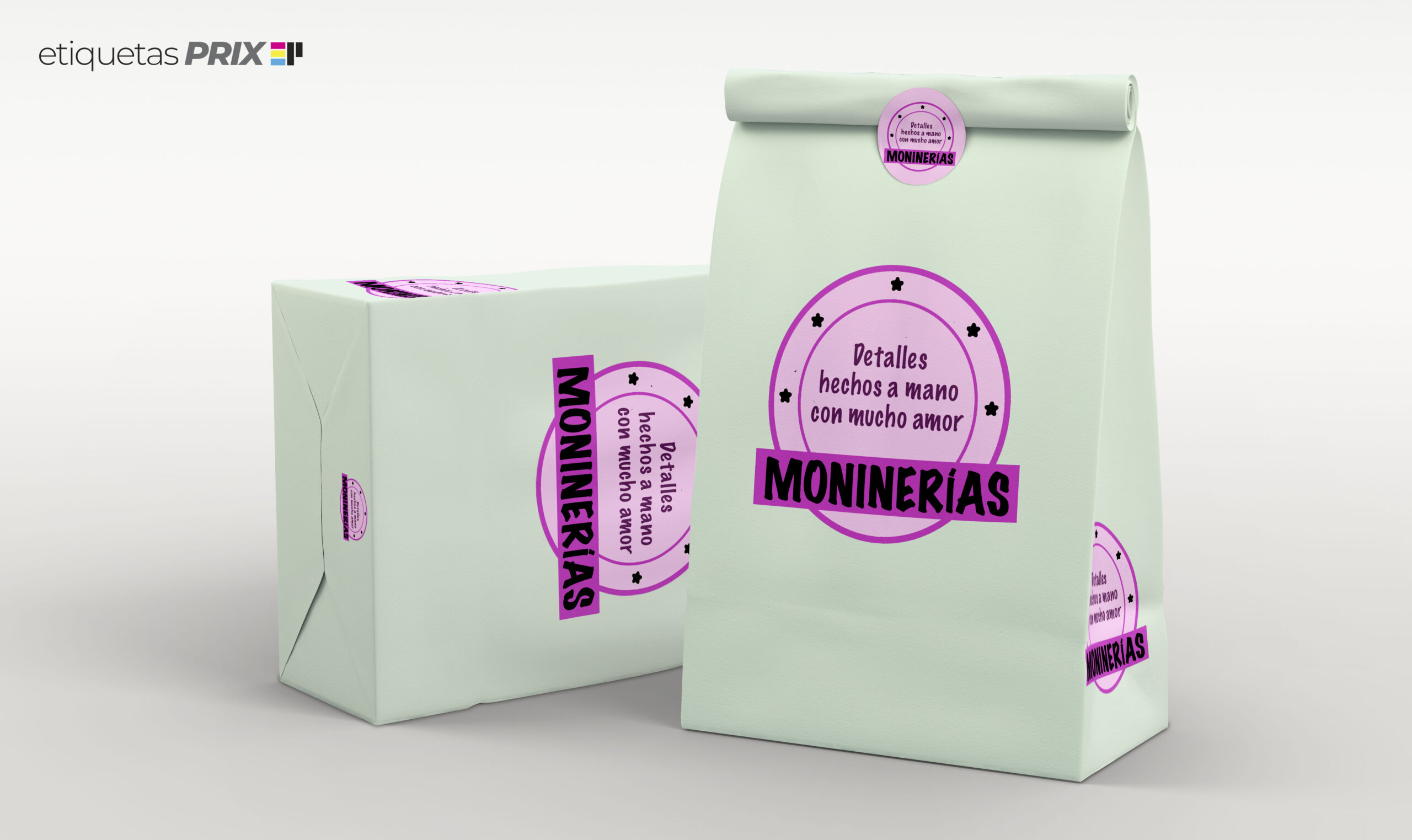 Etiquetas adhesivas personalizadas para envases - Impresas con tu logo